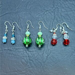 Holiday earring bundle handmade by me